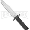 Rite-Edge Trailblazer Black Aluminum Fixed Blade Knife - Satin Plain