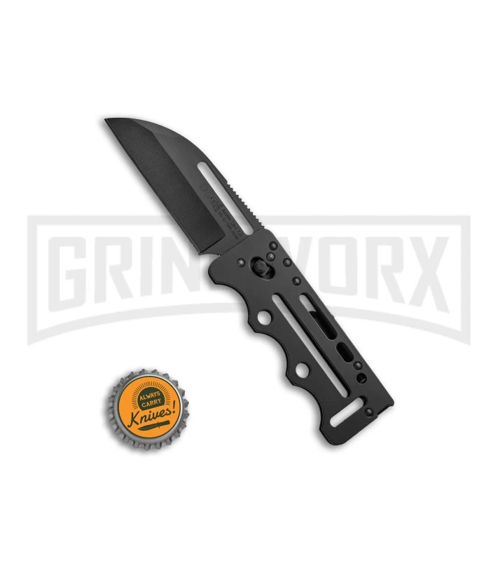 SOG Access Card 2.0 Slim Sheepsfoot Folding Knife - Black Plain - Image 4