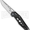SRM Knives G-10/Carbon Fiber 9225-KB Mecha AMBI Lock Knife - Bead Blast Plain