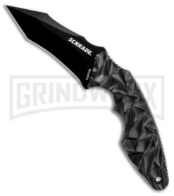 Schrade Tanto SCHF63B Fixed Blade Knife - Black Tanto