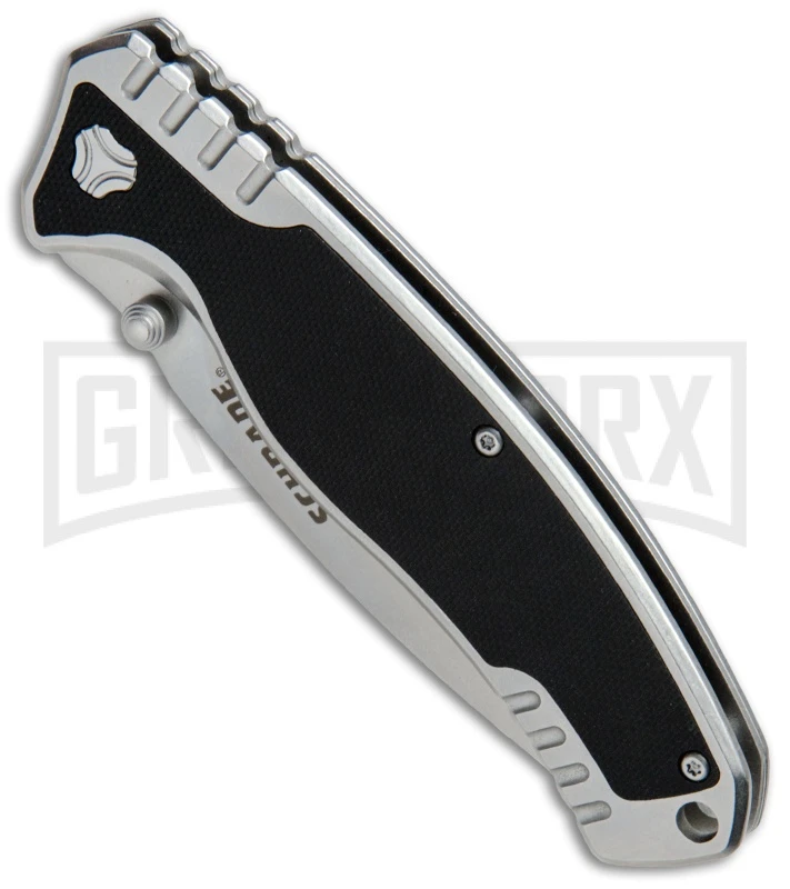 Schrade Ultra Glide Black G-10 Folding Knife - Stonewash Plain - Image 2