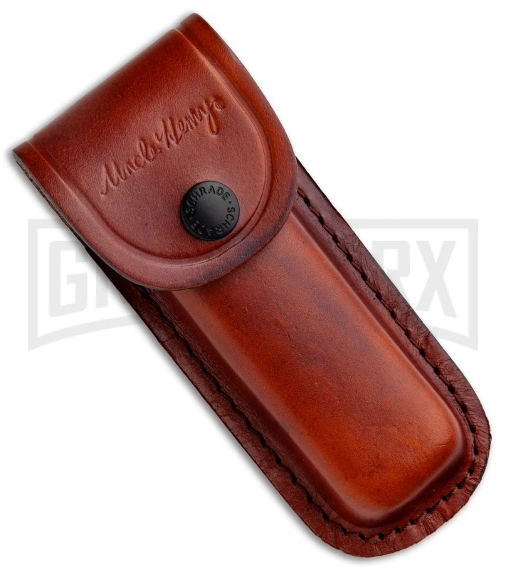 Schrade Uncle Henry Papa Bear Brown Staglon Pocket Knife - Image 4