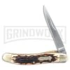 Uncle Henry Cat Paw Staglon Folding Knife - Satin Plain