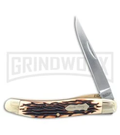 Uncle Henry Cat Paw Staglon Folding Knife - Satin Plain