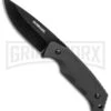 Schrade SCHF49 Black TPE Full Tang Fixed Blade - Black Plain