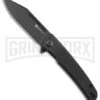 SENCUT Brazoria Black G-10 Liner Lock Knife - Black SW Plain