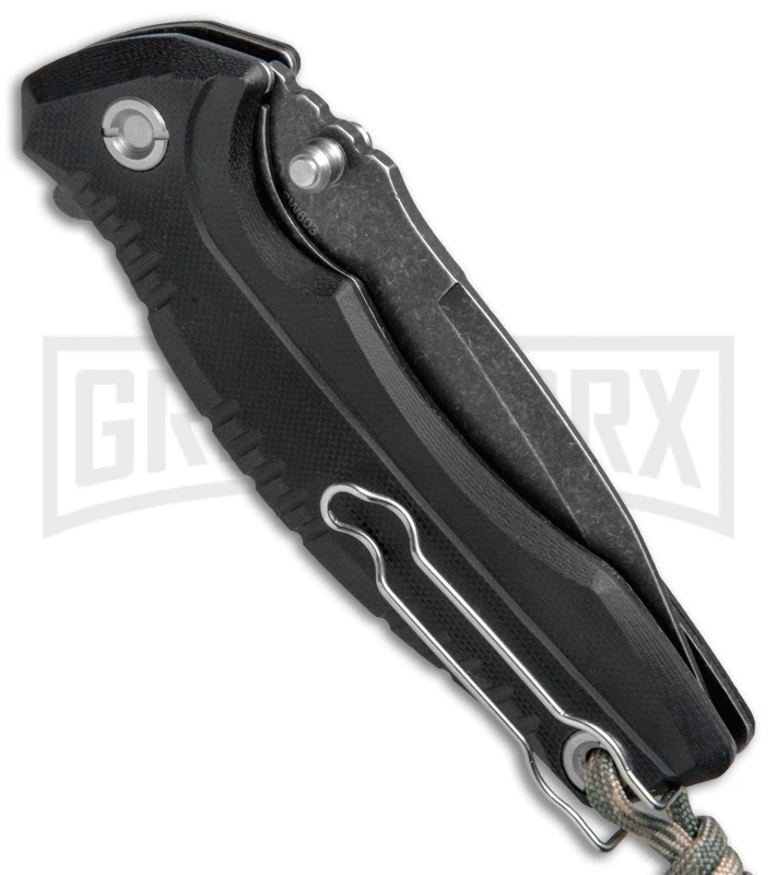 Smith & Wesson Black G-10 Tanto Folding Knife - Black SW Plain - Image 3