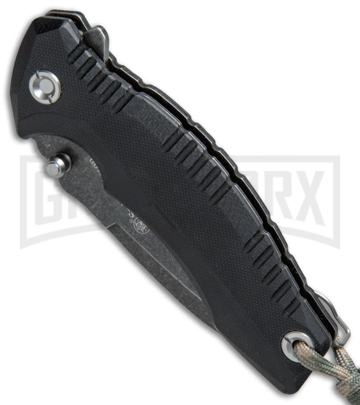 Smith & Wesson Black G-10 Tanto Folding Knife - Black SW Plain - Image 2