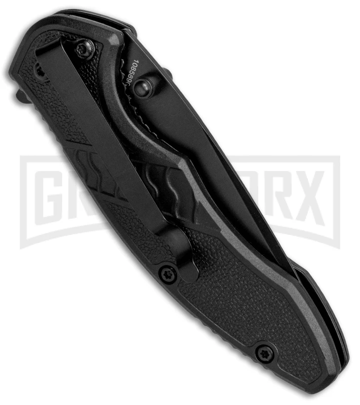 M&P Shield Bodyguard Black Nylon Folding Knife - Black Plain - Image 3