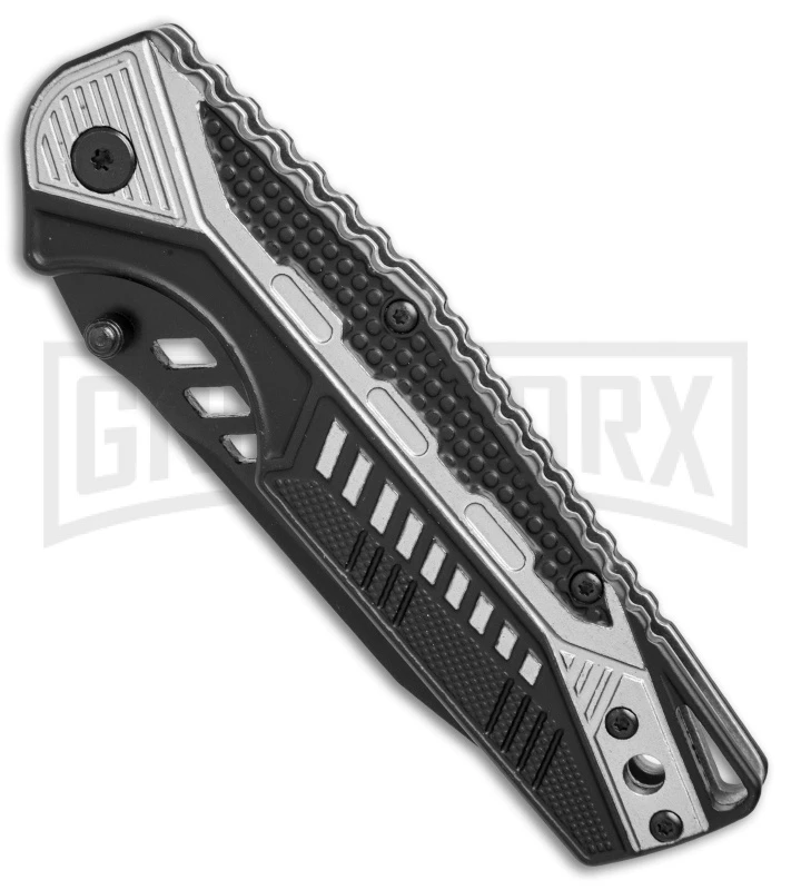 Smith & Wesson SW612S Gray/Black Folding Knife - Black Serr Tanto - Image 2