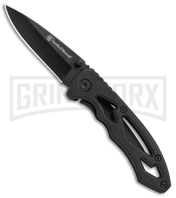 Smith & Wesson Two Piece Folding Knife Combo Pack - Black Plain - Image 5