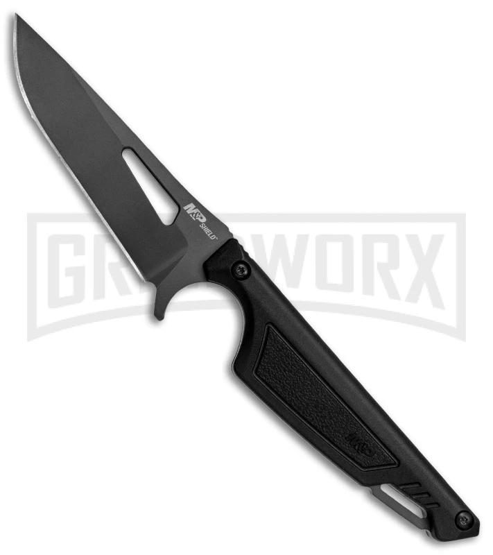 M&P Shield Black Fixed Blade Knife - Gray Plain