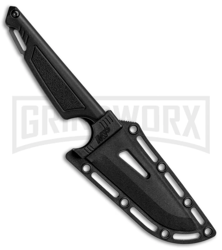 M&P Shield Black Fixed Blade Knife - Gray Plain - Image 3