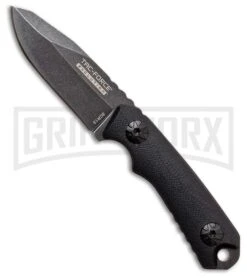 Tac-Force Modern Evolution Black G-10 Fixed Blade Knife - Black Stonewash Plain