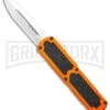 Titan Orange D/A OTF Automatic Knife - Satin Dagger Serr
