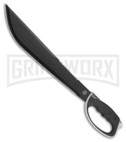 United Cutlery Colombian Ahoy Survival Fixed Blade Knife - Black Plain