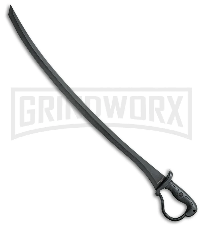 United Cutlery Combat Commander Saber Black ABS Sword - Black Plain