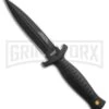United Cutlery Black Combat Commander Boot Knife - Black Plain