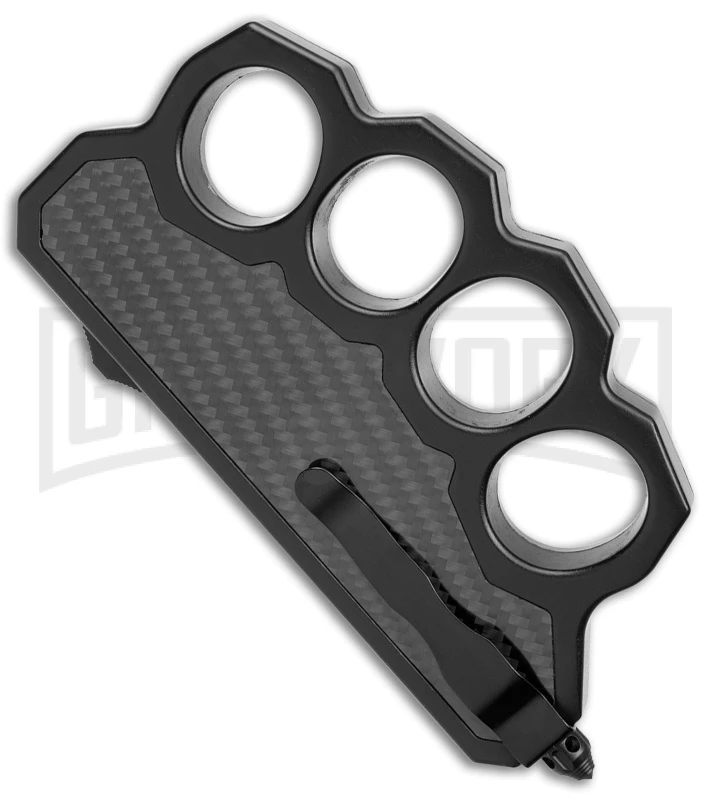 What The Knuck Knuckle Dagger D/A OTF Auto Carbon Fiber/Black - Dagger Satin - Image 3