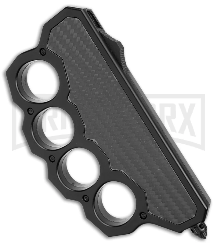 What The Knuck Knuckle Dagger D/A OTF Auto Carbon Fiber/Black - Dagger Satin - Image 2