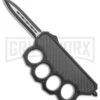 What The Knuck Knuckle Dagger D/A OTF Automatic Carbon Fiber -Two Tone Dagger