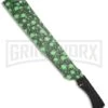 Z-Hunter 18" Green Skull Camo Machete Fixed Blade - Green Serr