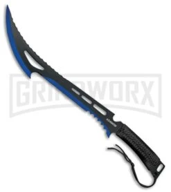 Z-Hunter Annihilator Black/Blue Machete - Two-Tone Serr - 020BL