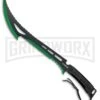 Z-Hunter Annihilator Black/Green Machete - Two-Tone Serr