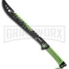 Z-Hunter Armageddon Green Machete - Black Plain