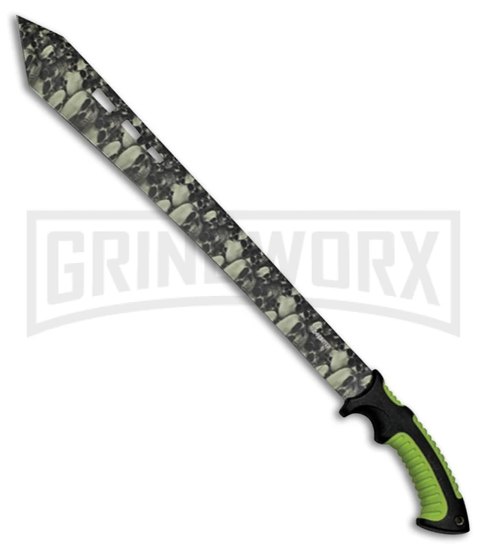 Z-Hunter Craniums Green Machete - Black Plain