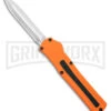 AKC F-20 Orange D/A OTF Dagger Automatic Knife - Satin Plain