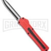 AKC F-20 Red D/A OTF Automatic Knife - Two Tone Plain