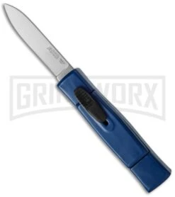AKC Minion Concord Blue OTF Automatic Knife - Satin Plain