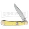 Bear & Son Rancher Yellow Delrin Folding Knife - Satin Plain