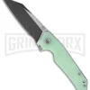 Bestech Knives Barracuda Jade Liner Lock Knife - Black Stonewash Plain