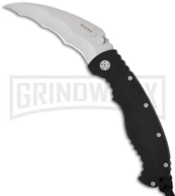 Boker Plus Bat Karambit Black G-10 Folding Knife - Bead Blast Plain