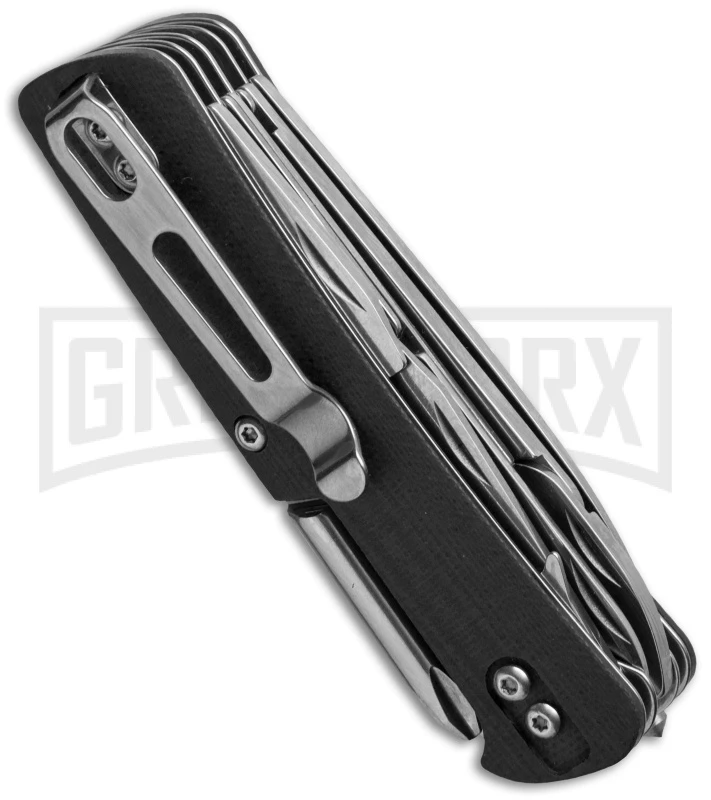 Boker Plus City 5 Tech-Tool Black G-10 Folding Knife - Satin Plain - Image 2