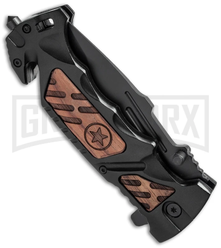 Boker Plus Kalashnikov AK-14 Folding Knife - Black Plain - Image 2