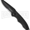 Boker Gemini Tactical Folding Knife - Black Serr