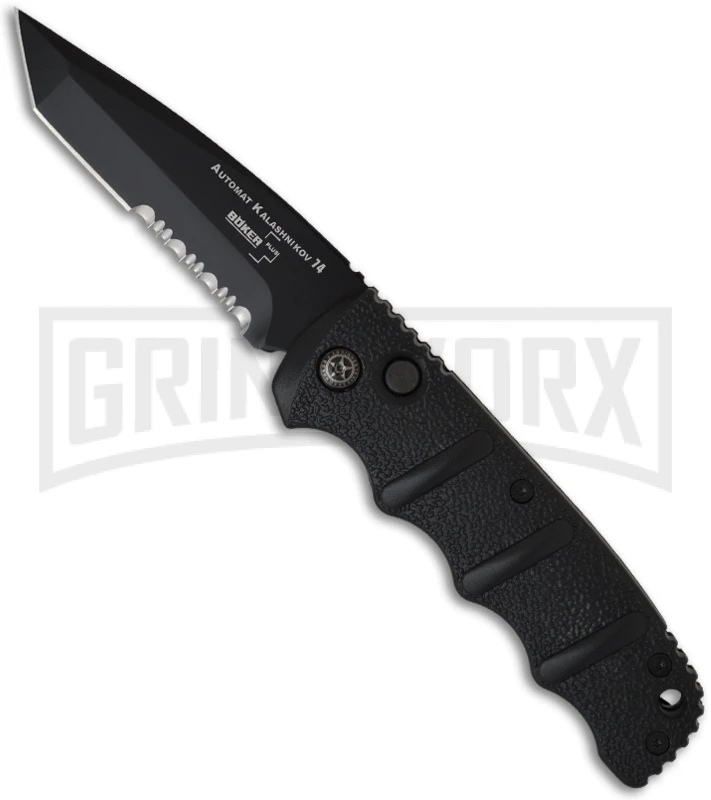 Boker Black Kalashnikov Automatic Knife - Black Serr Tanto