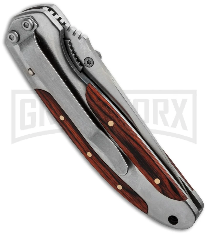 Boker Magnum Master Craftsmen 3 Folding Knife - Satin Serr - Image 2