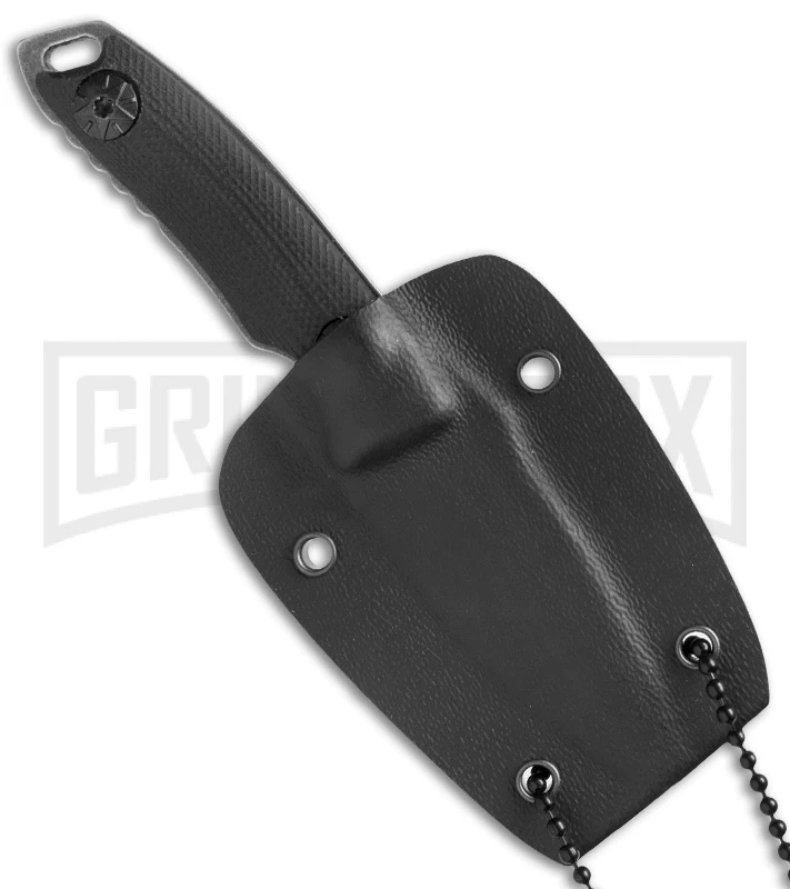 Boker Magnum 02SC745 Lil Friend Clip Point Fixed Blade - Stonewash Plain - Image 2