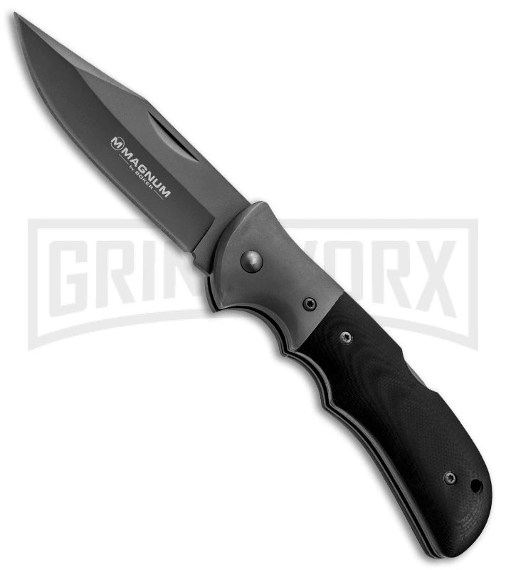Boker Magnum Gray Eminence Folding Knife - Gray Plain