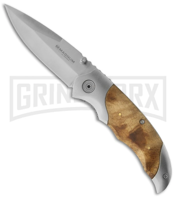 Boker Magnum Hawk Folding Knife - Satin Plain