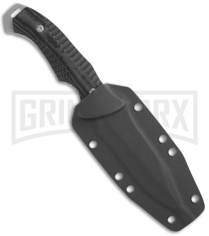 Boker Magnum Highlands Ranger Black Micarta Fixed Blade Knife - Bead Blast Plain - Image 2