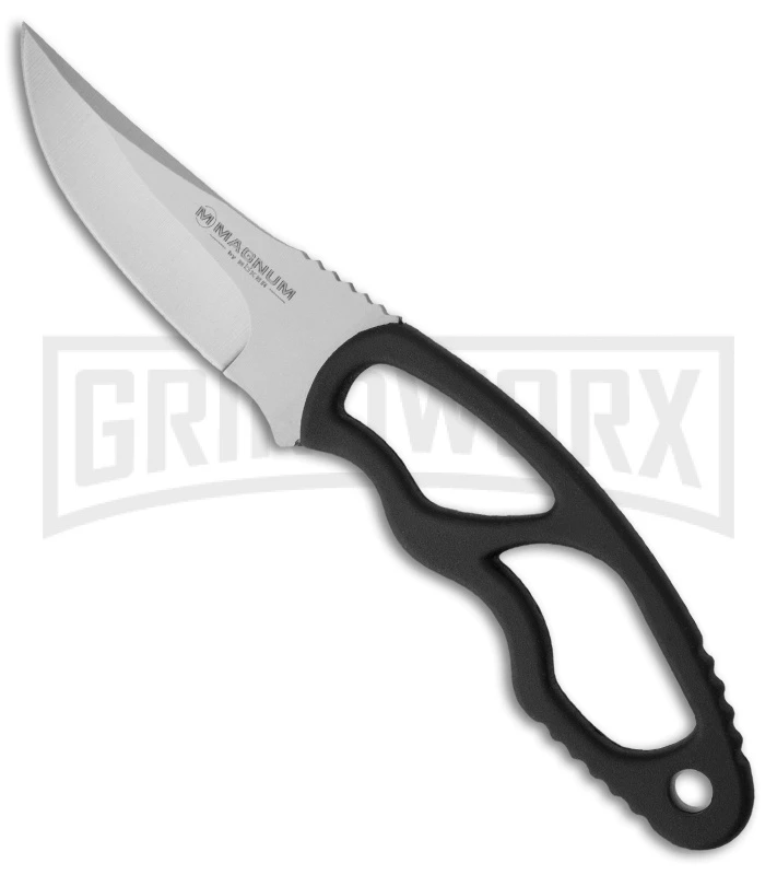 Boker Magnum Neck Flash Fixed Blade Knife - Satin Plain