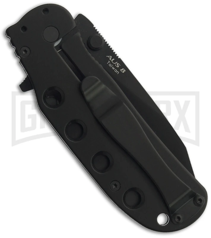 Boker Plus CLB Trance Black Folding Knife - Black Serr - Image 2