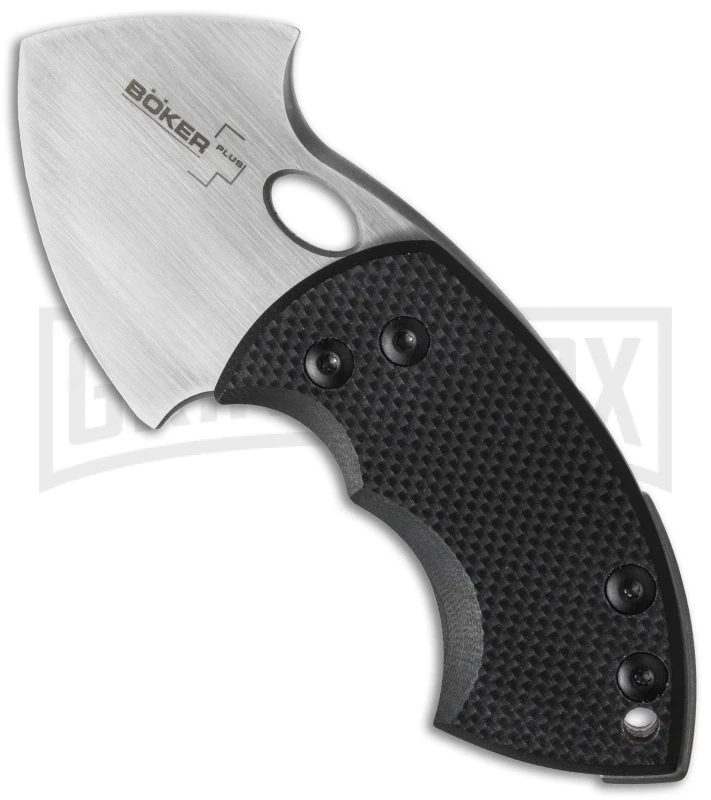 Boker War Toad Black G-10 Friction Folder Knife - Satin Plain