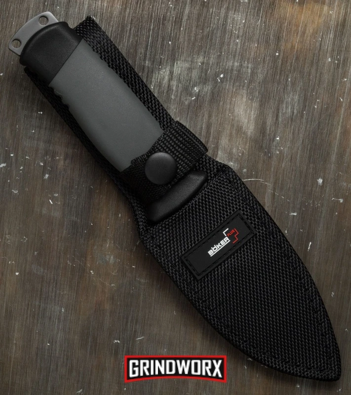 Boker Plus 02BO004 Outdoorsman Fixed Blade Knife - Gray Plain - Image 3