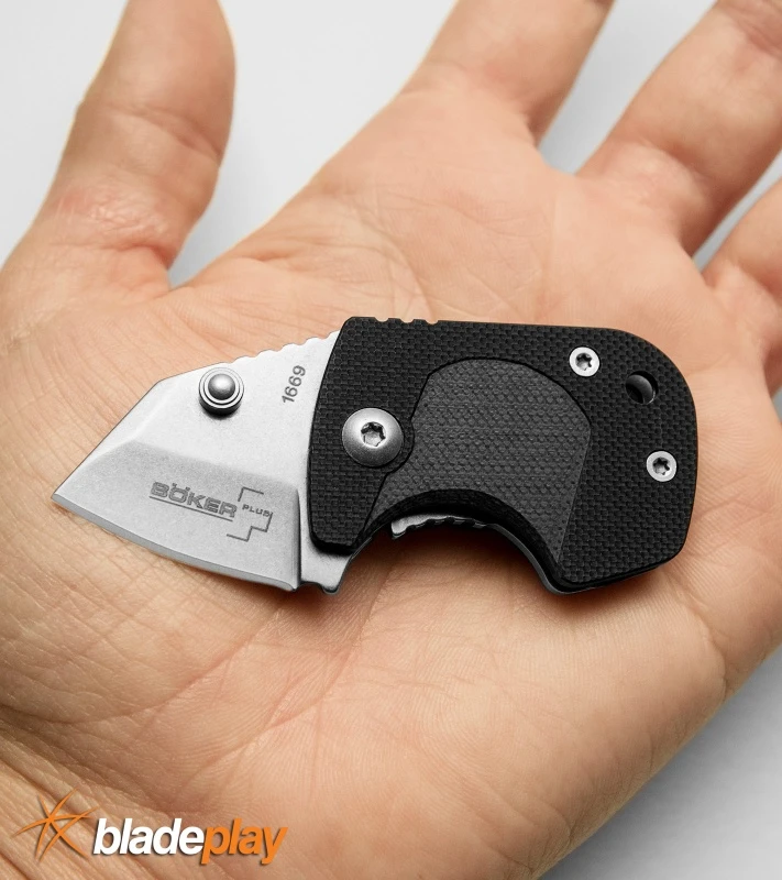 Boker Plus DW-1 Black Zytel Folding Knife - Stonewash Plain - Image 5